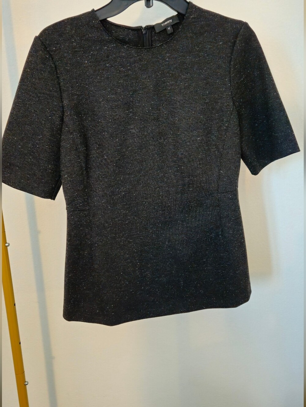 Theory Charcoal Short Sleeve Top